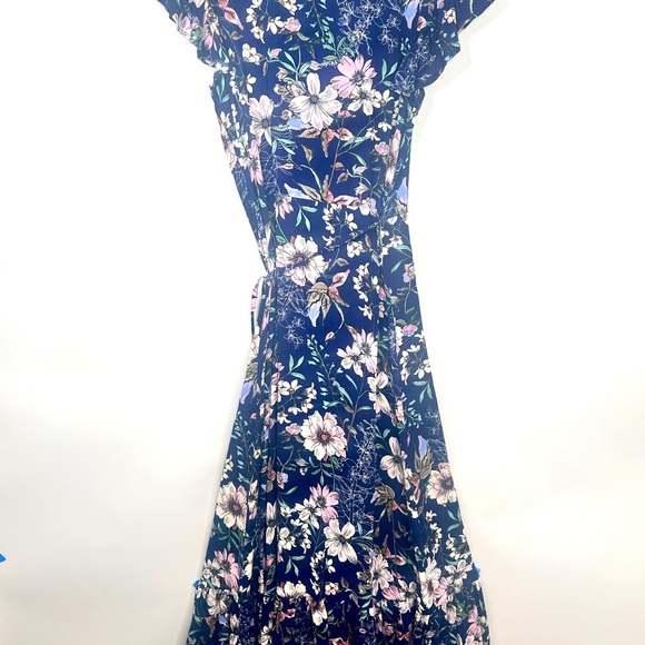 NWT Wrap Maxi Floral dress Size Small‎ Cap Sleeve by Sofia Vergara - Picture 2 of 13